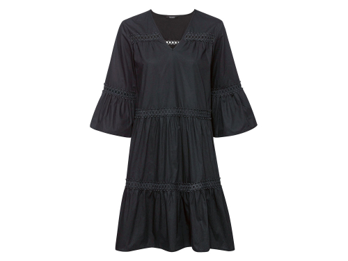 Сукня-плаття (звич.) рукав 3/4 для жінки Esmara 371372 34 / XS чорний 87294 Сукня-плаття (звич.) рукав 3/4 для жінки Esmara 371372 34 / XS чорний 87294