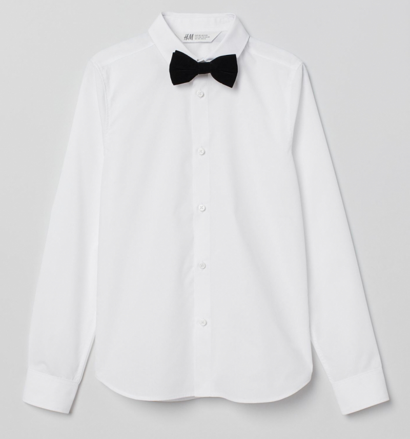 Рубашка  для хлопчика H&amp;M 0579165017 134 см (8-9 years) білий 66364
