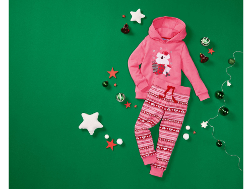 Костюм (худі і штани) для дівчинки Lupilu 415449 098-104 см (2-4 years) рожевий  77470