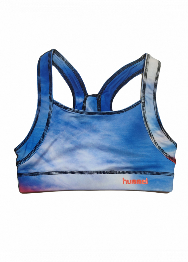Спортивний топ борцівка для жінки Hummel 09375 34 / XS синій  78013