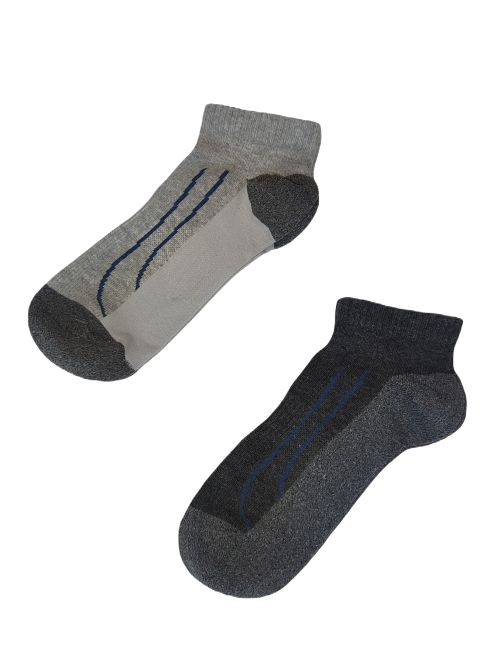 Шкарпетки 2 пари для активного спорту для чоловіка Crivit 371804 розмір взуття 41-42 сірий  77152
