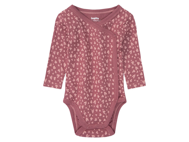 Боді 062-68 см (2-6 months)   бавовняна набір 2 шт. для дівчинки Lupilu 381781 рожевий 90493