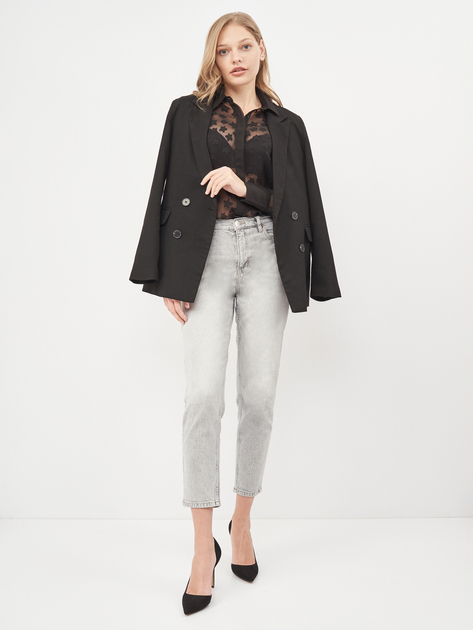 Блузка легка напівпрозора для жінки H&amp;M 0548482-003 36 / S (EU) чорний  82482