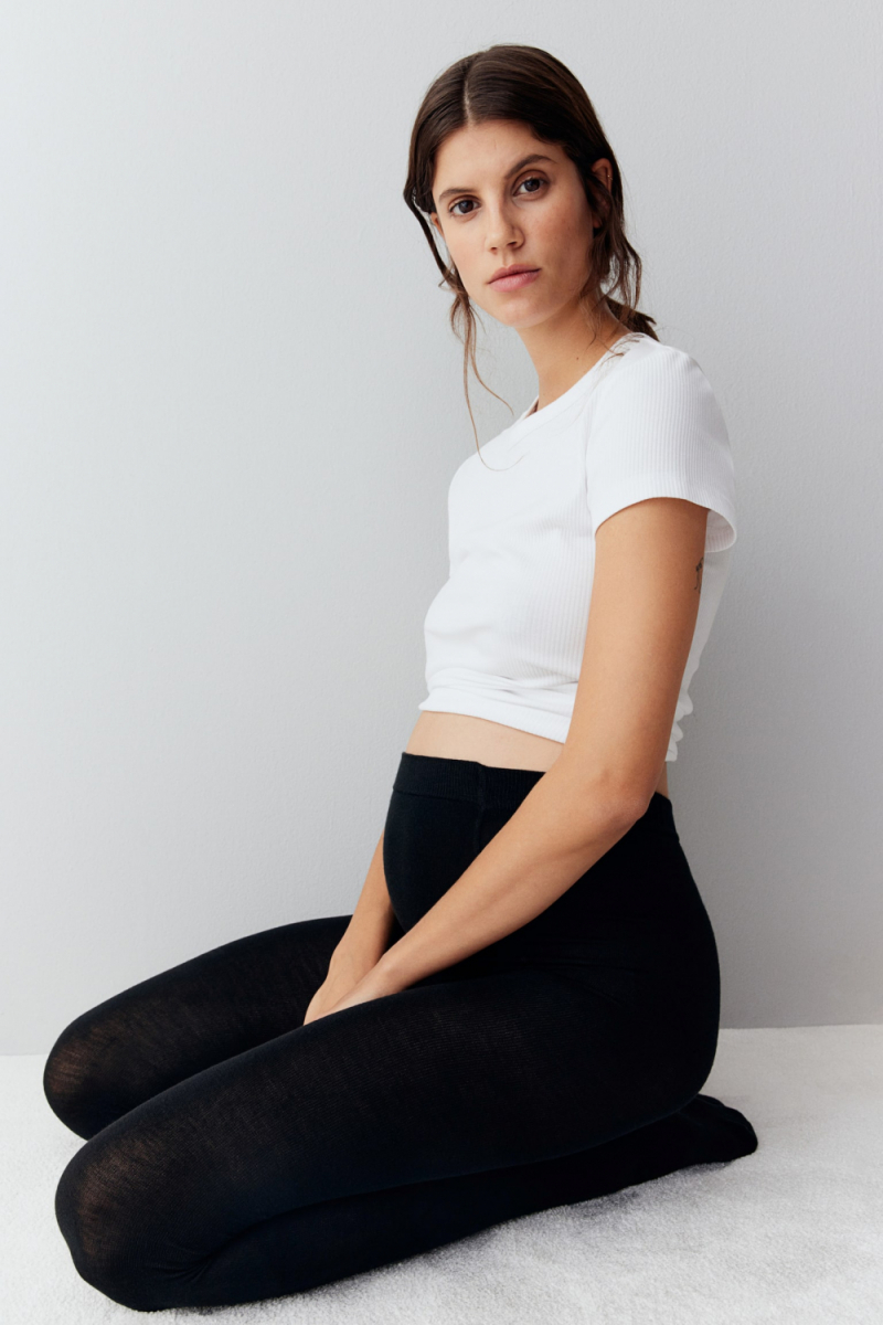 Колготки S   для вагітних для жінки H&amp;M 0250099-001 чорний 91408