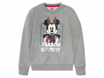 Світшот 134-140 см (8-10 years)   з начосом для хлопчика Disney 392937 сірий 90286