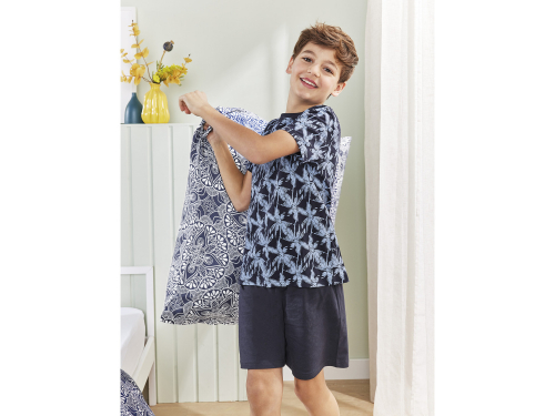 Піжама (футболка і шорти) для хлопчика Pepperts 409986-н 158-164 см (12-14 years) темно-синій  81589