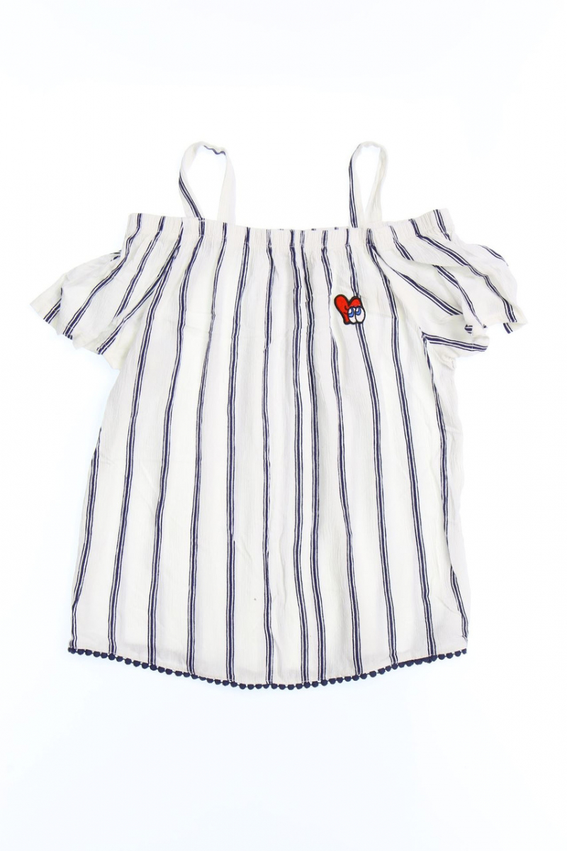 Блузка з віскозою для дівчинки C&amp;A 64354-1029718 170-176 см (14-16 years) білий  80271