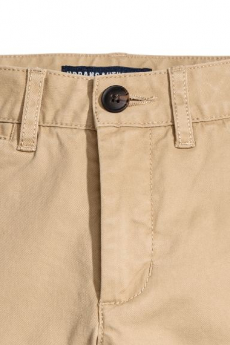 Штани бавовняні з кишенями для хлопчика H&amp;M 0490676001 170 см (14-15 years) бежевий 61916