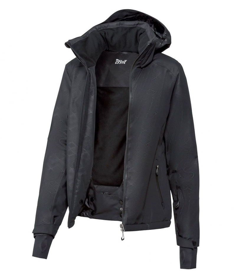 Термо-куртка 44,XL   мембранна (3000мм) для жінки Crivit 335158 чорний 79089