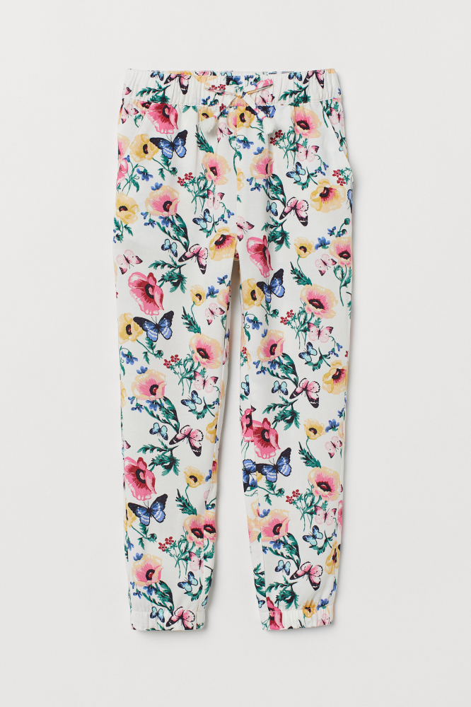 Штани  для дівчинки H&amp;M 0681111005 134 см (8-9 years) білий 59053