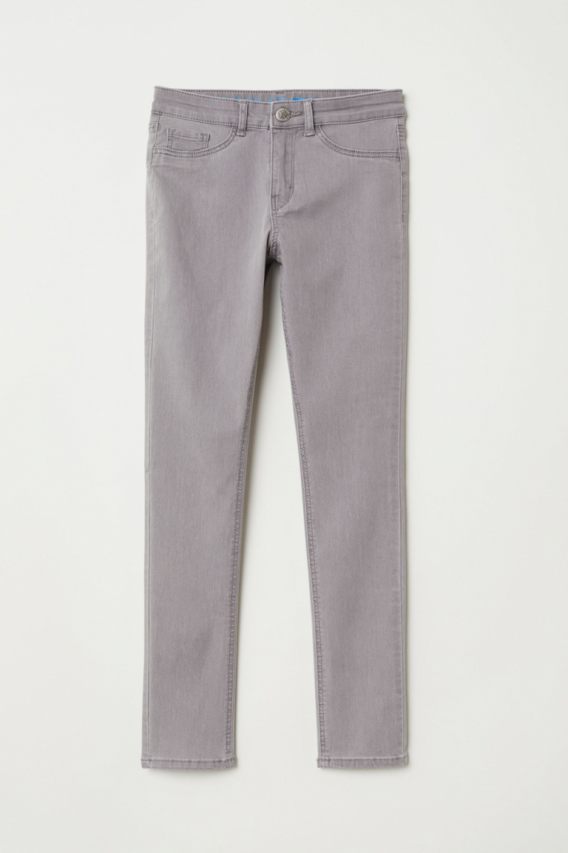 Джинси завужені для дівчинки H&amp;M 0657815-003 158 см (12-13 years) сірий  82237