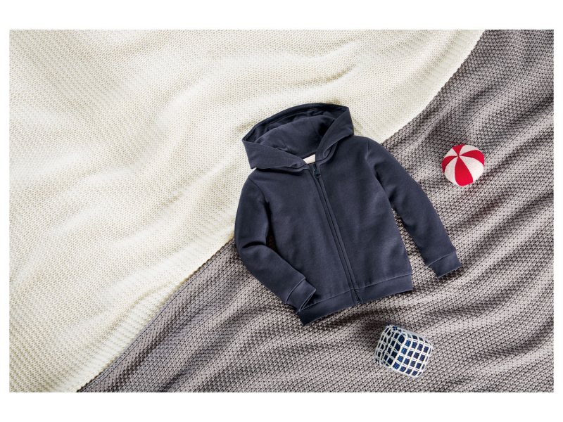 Толстовка з начосом для хлопчика Lupilu 363631 086-92 см (12-24 months) темно-синій  84348