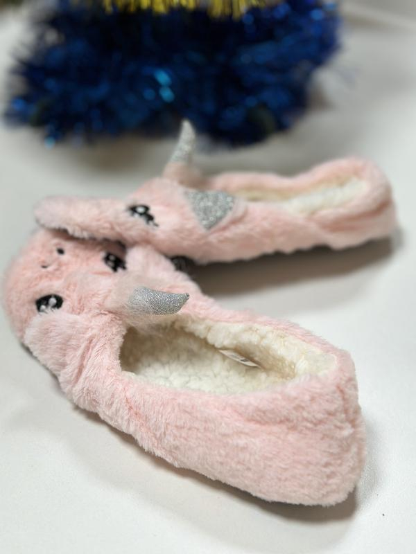 Хатні капці зі штучного хутра для жінки Ardene 0B-FW30468-09 розмір взуття 35-36 рожевий  78506