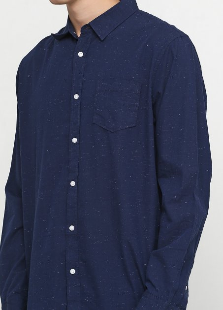 Рубашка однотонная хлопковая для мужчины Livergy 284179 XL блакитний