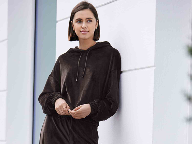 Худі XS   велюрове для жінки Esmara 421496 коричневий 83844