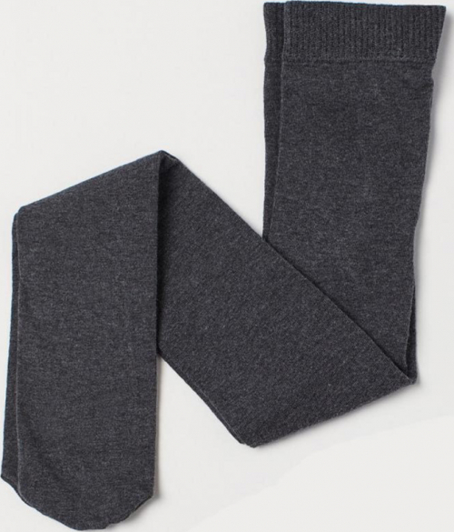 Колготки 146-152 см (10-12 years) бавовняні для дівчинки H&M 0441488001 сірий 85374 Колготки 146-152 см (10-12 years) бавовняні для дівчинки H&M 0441488001 сірий 85374