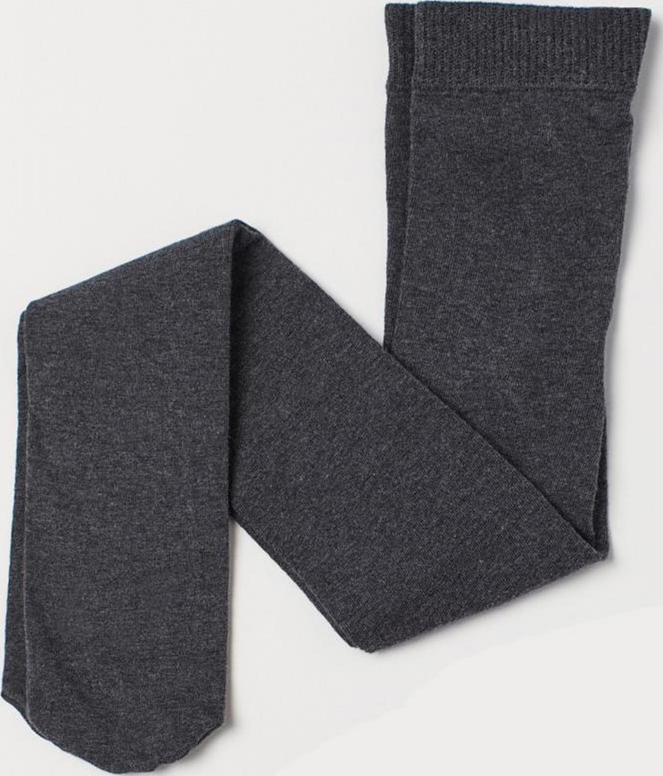 Колготки 146-152 см (10-12 years)   бавовняні для дівчинки H&amp;M 0441488001 сірий 85374