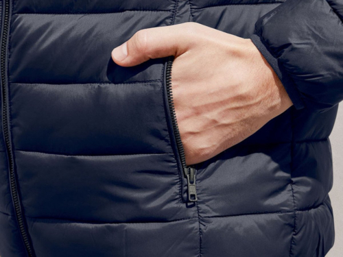Куртка демісезонна водовідштовхувальна та вітрозахисна для чоловіка Livergy 357756 42 / XL темно-синій  78696