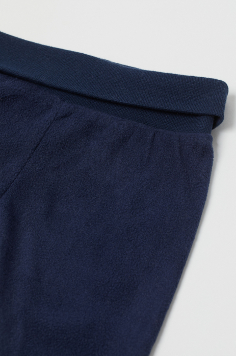 Спортивні штани 062 см (2-3 months)   на флісі для хлопчика H&amp;M 0624383005 темно-синій 60513