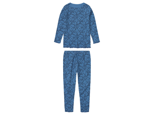 Піжама 098-104 см (2-4 years) (лонгслів і штани) для дівчинки Lupilu 439539 синій 89492 Піжама 098-104 см (2-4 years) (лонгслів і штани) для дівчинки Lupilu 439539 синій 89492