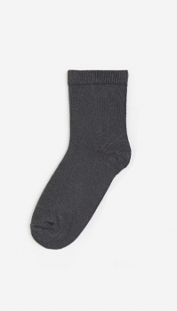 Шкарпетки (пусто)   середньої довжини для хлопчика H&amp;M 1060473-013 розмір взуття 25-27 (3-5 years) графітовий 80986