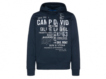 Худі L   з начосом для чоловіка Camp David 428250 темно-синій 91624