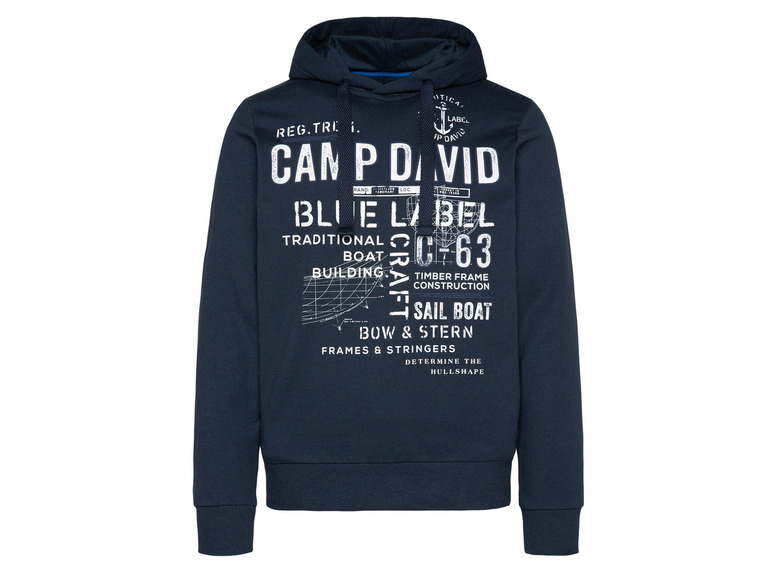 Худі L   з начосом для чоловіка Camp David 428250 темно-синій 91624