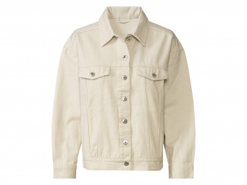 Джинсова куртка оверсайз для жінки Esmara 414417 38 / S (EU) білий  82688