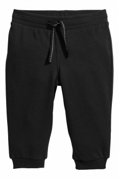 Спортивні штани   Джоггеры з начосом для хлопчика H&amp;M 0594177-003 074 см (9-12 months) чорний 79841