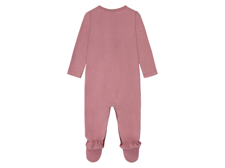 Чоловічок бавовняний на кнопках для дівчинки Lupilu 372615 080 см (9-12 months) рожевий  90195