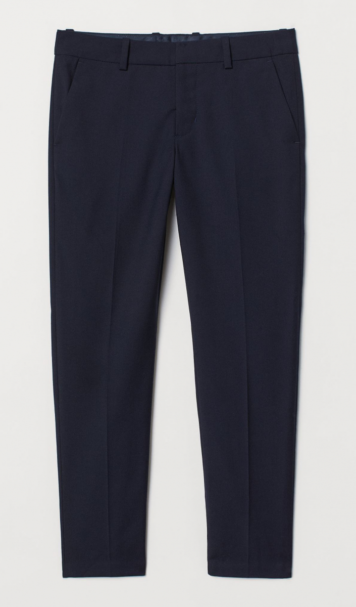 Штани  для хлопчика H&amp;M 0722832004 158 см (12-13 years) темно-синій 64533