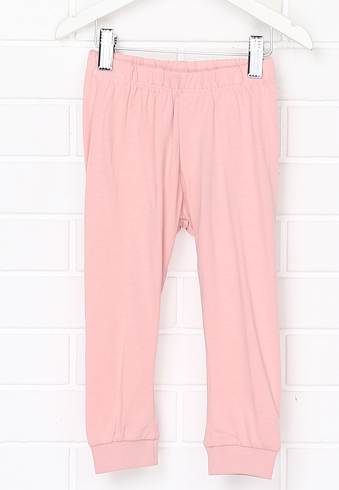 Піжамні штани 068 см (3-6 months)   бавовняні для дівчинки H&amp;M 0714591001 рожевий 63514