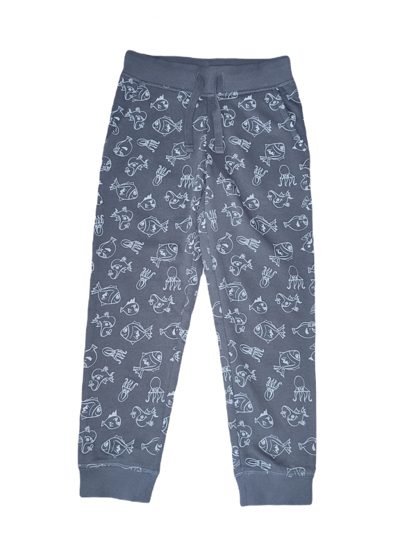 Спортивні штани двунитка для хлопчика Lupilu 437243 122-128 см (6-8 years) графітовий  79447