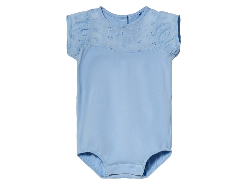 Боді (звич.) з коротким рукавом для дівчинки Lupilu 461446 050-56 см (0-2 months) блакитний  89374