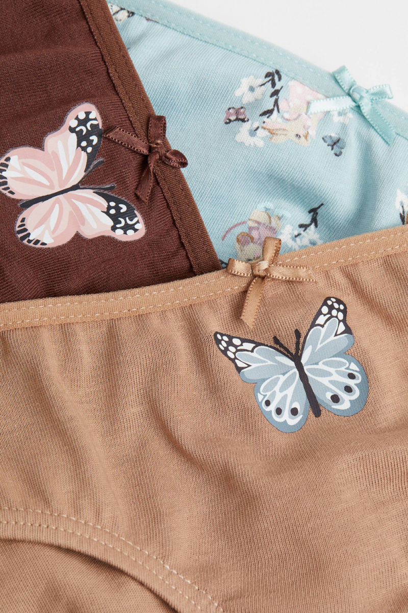 Трусики 122-128 см (6-8 years)   сліпи для дівчинки H&amp;M 0530235-057 бежевий 90657