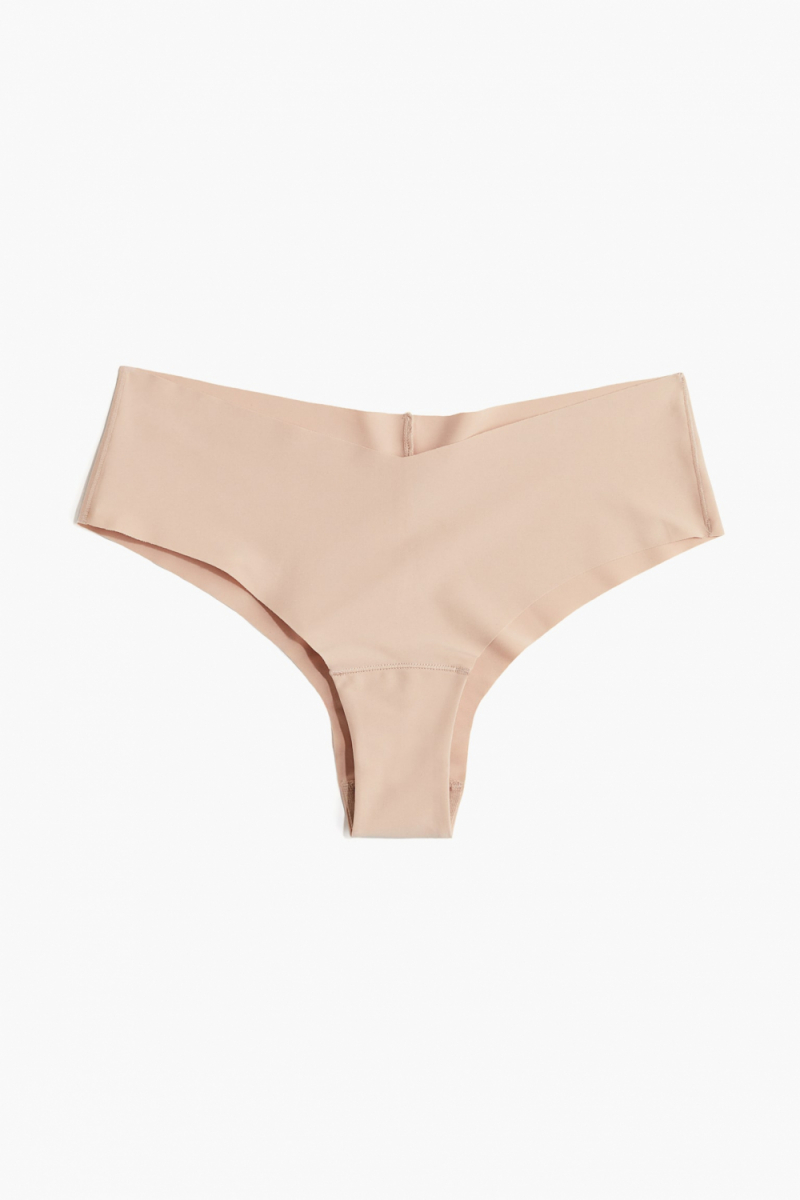Трусики-хіпстери з мікрофібри для жінки H&amp;M 1186910-008 36 / S бежевий  87398