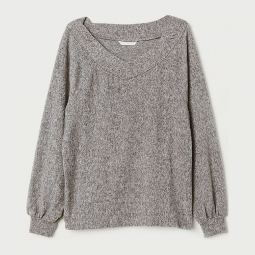 Джемпер S   вільного крою для жінки H&amp;M 0666638-8 сірий 82821