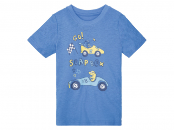 Футболка (звич.) бавовняна для хлопчика Lupilu 372795 110-116 см (4-6 years) блакитний  90166