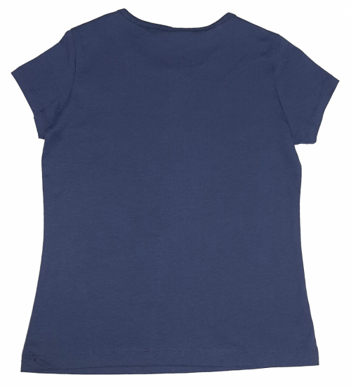 футболка 128 см (7-8 years)   бавовняна для дівчинки Alive 23331877 темно-синій 44107