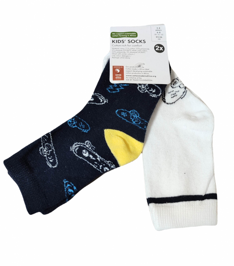 Шкарпетки набір 2 пари для хлопчика Lidl 424001-х розмір взуття 23-26 (2-4 years) Різнобарвний  84797