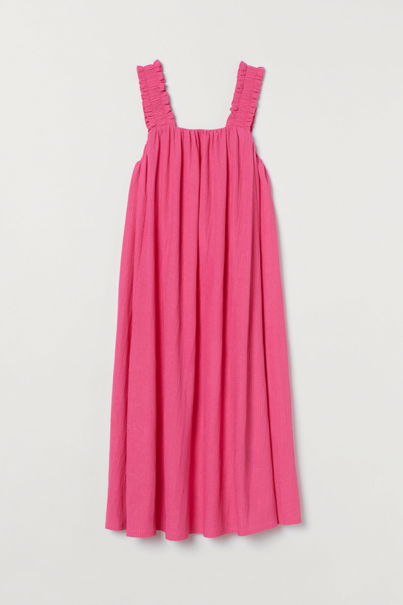 Плаття з бантом для жінки H&amp;M 0915047-001 42 / XL рожевий  80784