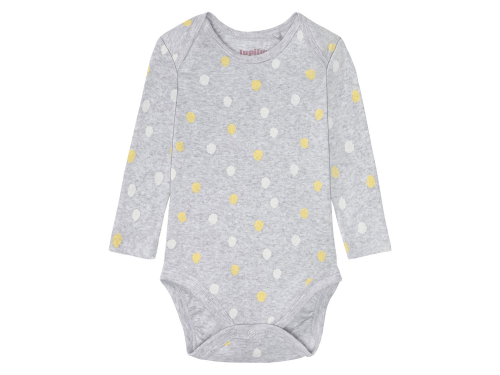 Боді з довгими рукавами для дівчинки Lupilu 372606-1 074-80 см (6-12 months) сірий  84433
