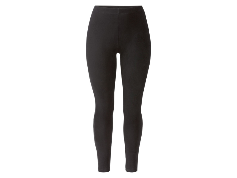 Лосини (звич.) бавовняні для жінки Esmara 370770 44 / XXL чорний  89119