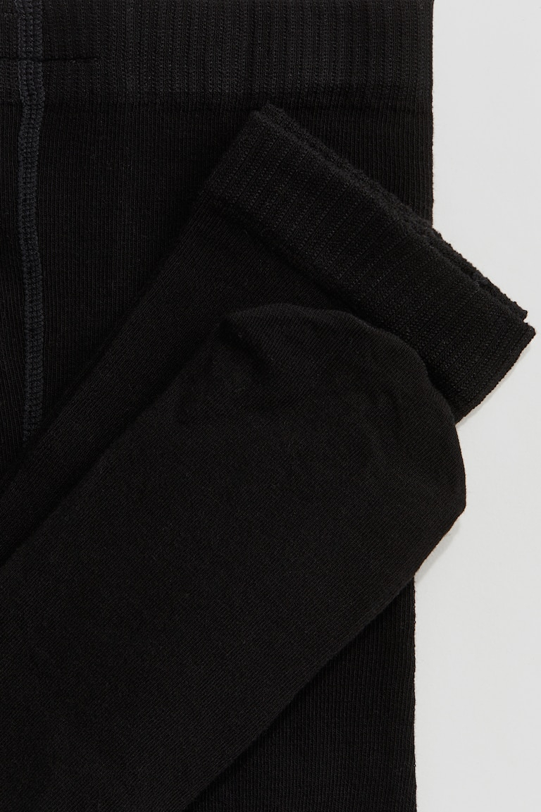 Колготки 110-116 см (4-6 years)   бавовняні для дівчинки H&amp;M 0293433055 чорний 56458