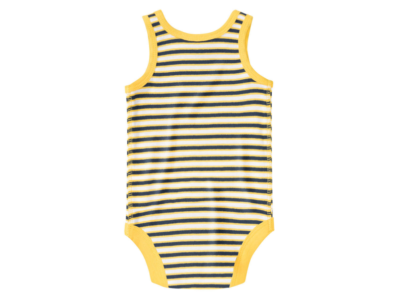 Боді (звич.) бавовняний на кнопках для хлопчика Lupilu 370937 074-80 см (6-12 months) жовтий  90357