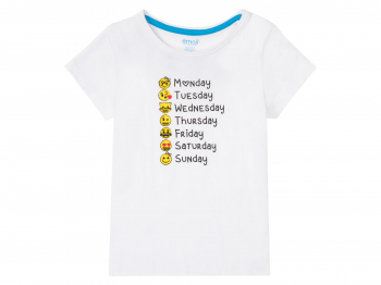 Футболка (звич.) бавовняна з принтом для дівчинки Disney 372032 122-128 см (6-8 years) білий  90954