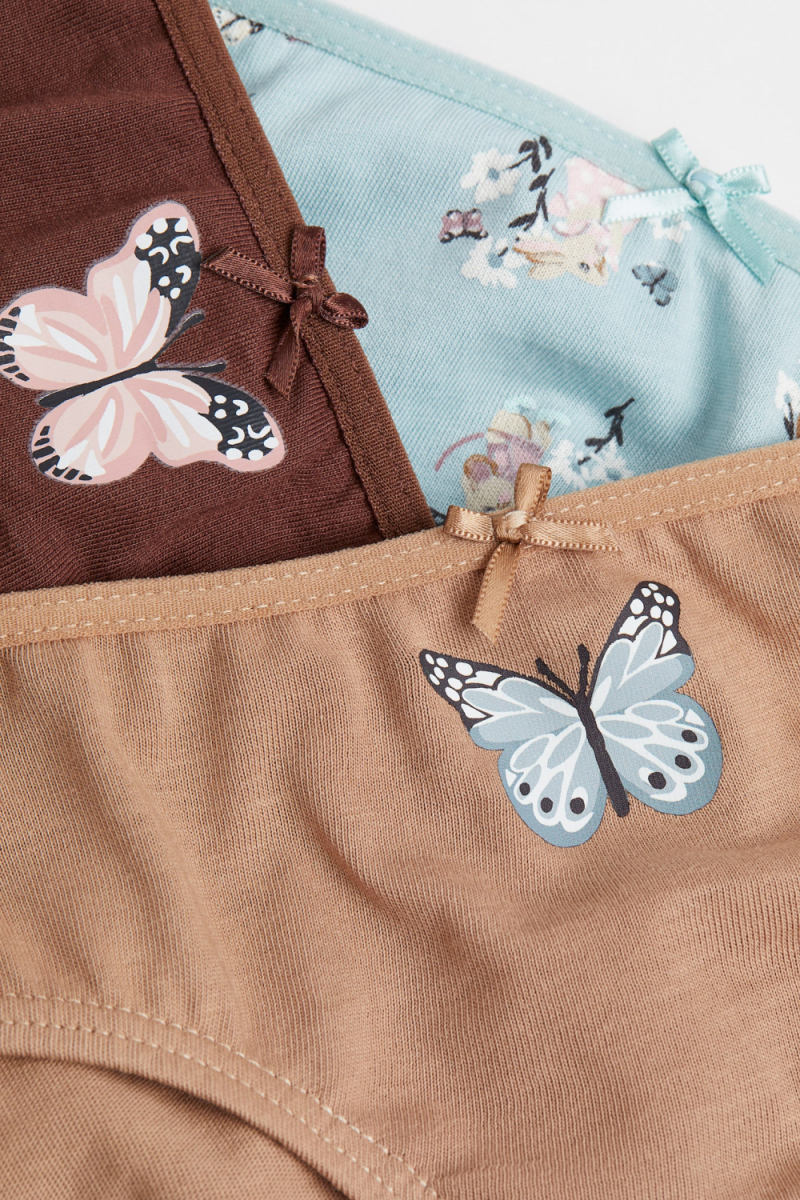 Трусики 092 см (18-24 months)   сліпи для дівчинки H&amp;M 0530235-057-1 коричневий 90814
