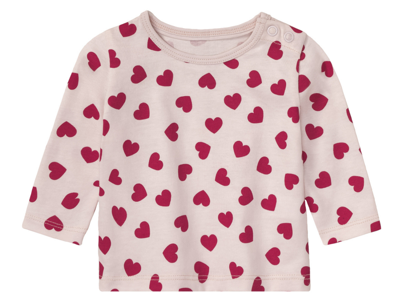 Костюм 074-80 см (6-12 months)   (лонгслів штани і слюнявчик) для дівчинки Lupilu 417215 рожевий 91068