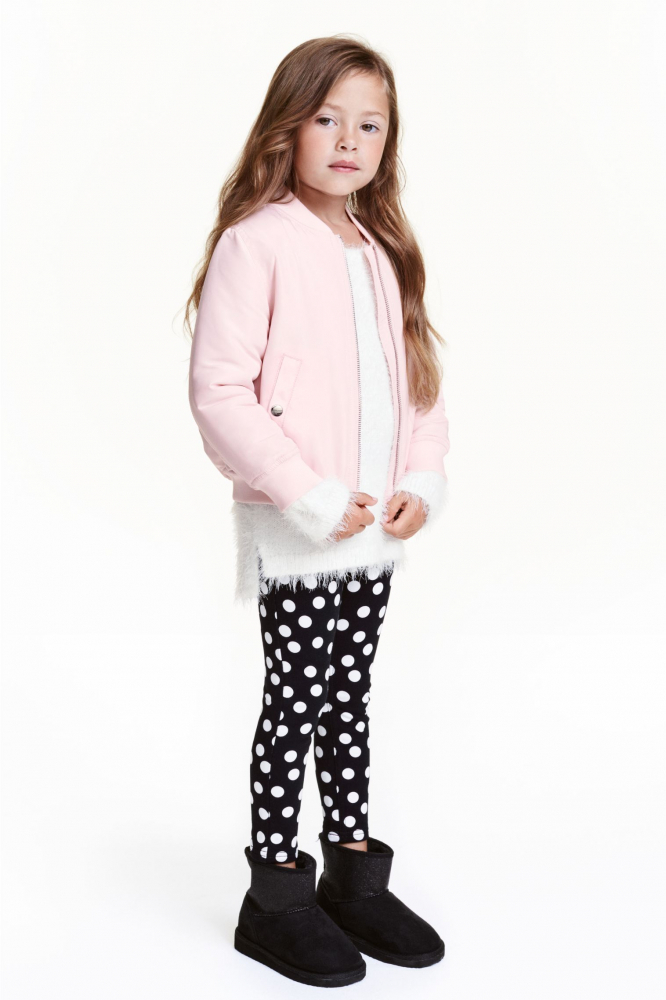 Штани  для дівчинки H&amp;M 0390078024 122 см (6-7 years) чорний 59009