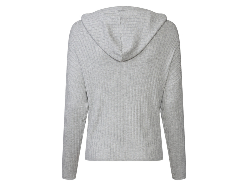 Худі XS в рубчик для жінки Esmara 451948 сірий 83832 Худі XS в рубчик для жінки Esmara 451948 сірий 83832